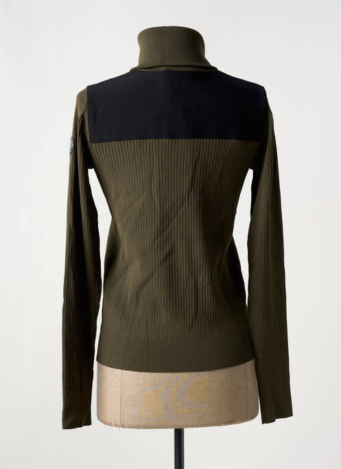 Pull col roulé vert FUSALP femme