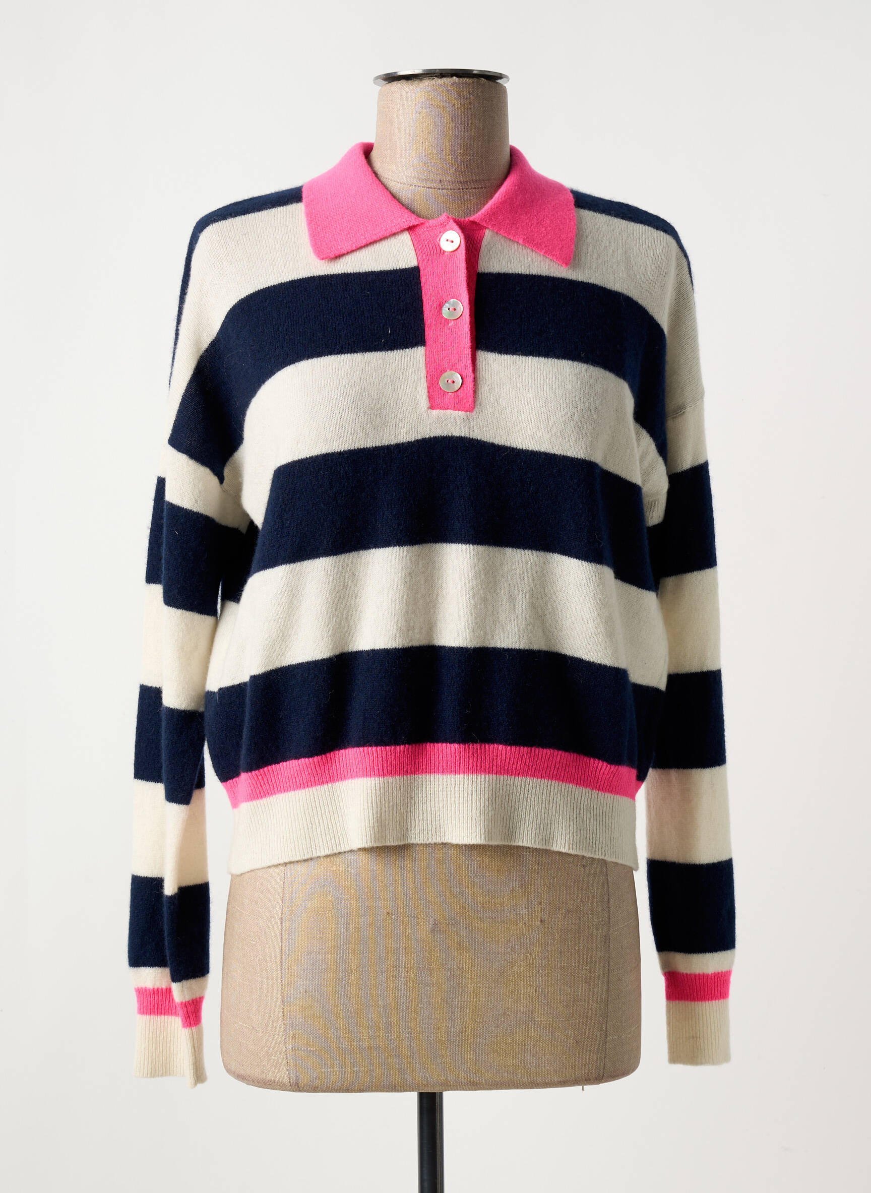 Pull Resserrée Sur Le Bas Bleu Absolut Cashmere Femme 2569522 - Main Image