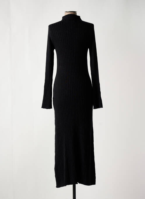 Robe pull noir MAJESTIC FILATURES femme