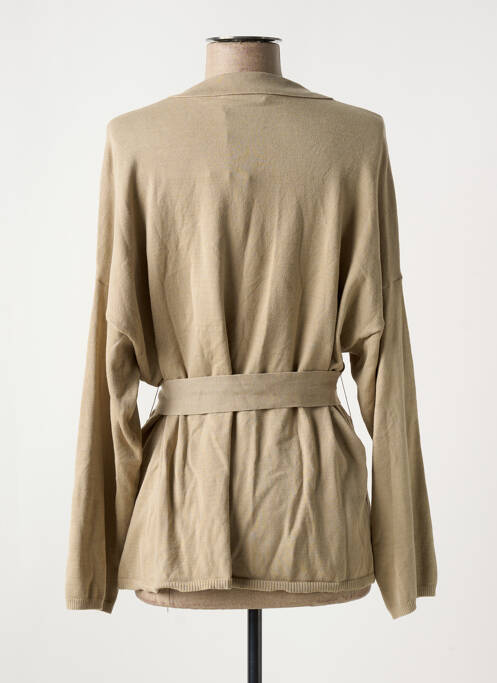 Veste casual beige MAJESTIC FILATURES pour femme