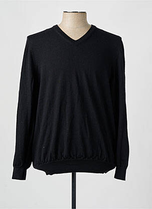 Pull col v manches longues noir HUGO BOSS homme