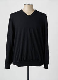 Pull col v manches longues noir HUGO BOSS homme