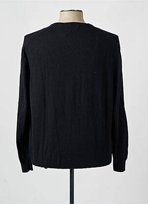 Pull col v manches longues noir HUGO BOSS homme