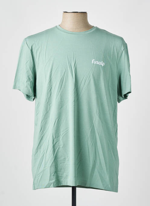 T-shirt stretch manches courtes vert FUSALP homme