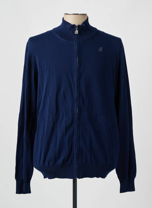 Gilet manches longues bleu KWAY pour homme