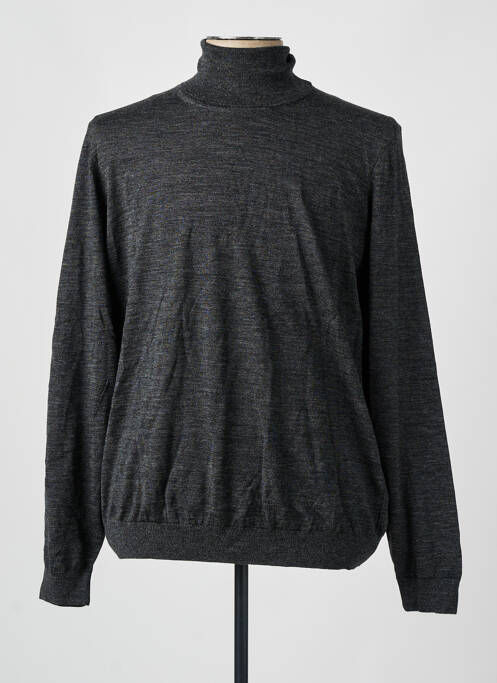 Pull col roulé gris HUGO BOSS pour homme