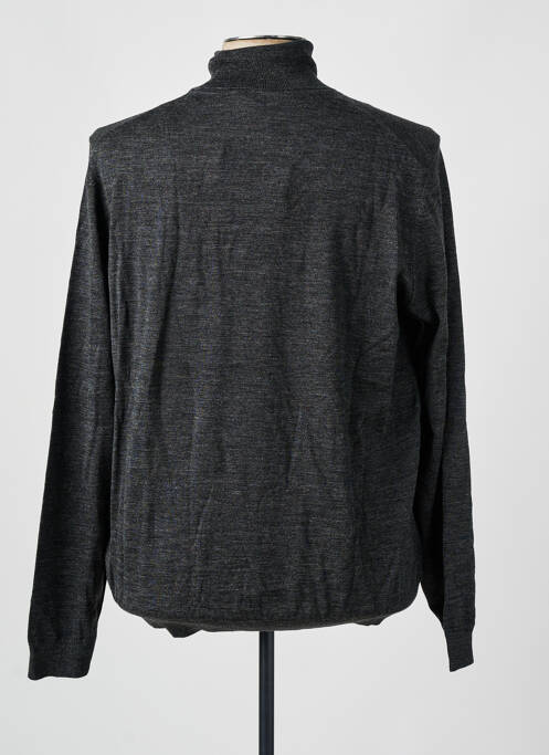 Pull col roulé gris HUGO BOSS pour homme