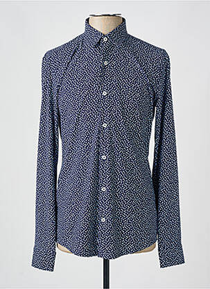 Chemise manches longues fermeture boutonnée sur le devant bleu HUGO BOSS homme