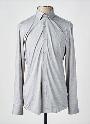 Chemise manches longues fermeture boutonnée sur le devant gris HUGO BOSS homme