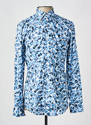 Chemise manches longues coupe cintrée bleu HUGO BOSS homme