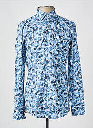 Chemise manches longues coupe cintrée bleu HUGO BOSS homme