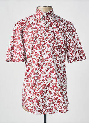 Chemise manches courtes imprimé fantaisie rouge HUGO BOSS homme