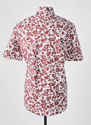 Chemise manches courtes imprimé fantaisie rouge HUGO BOSS homme