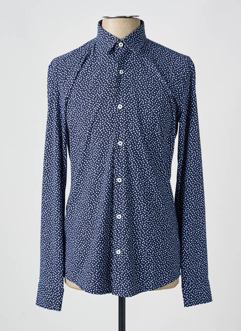 Chemise manches longues fermeture boutonnée sur le devant bleu HUGO BOSS homme