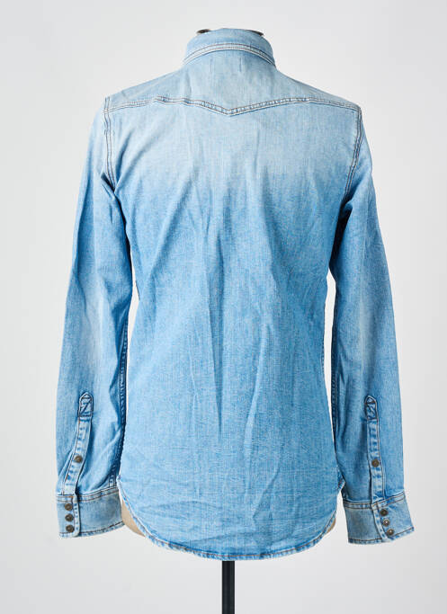 Chemise manches longues bleu DIESEL pour homme