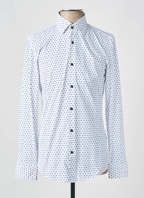 Chemise manches longues bleu HUGO BOSS pour homme