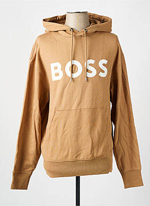 Sweat-shirt manches longues manches longues beige HUGO BOSS homme