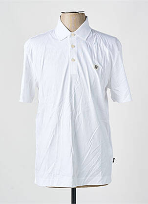 Polo coupe cintrée manches courtes blanc HUGO BOSS homme