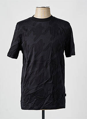 T-shirt coupe cintrée manches courtes noir HUGO BOSS homme