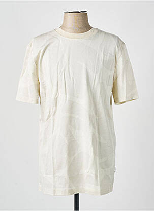T-shirt coupe droite manches courtes beige HUGO BOSS homme