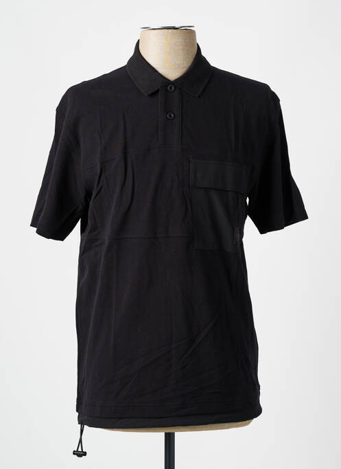 Polo coupe droite manches courtes noir HUGO BOSS homme