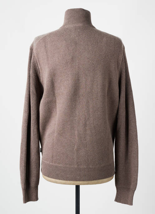 Gilet manches longues beige HUGO BOSS pour homme