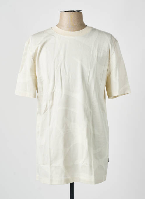 T-shirt beige HUGO BOSS pour homme