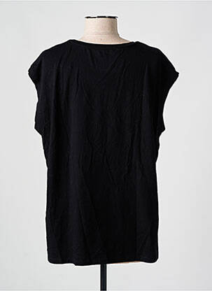 Top manches courtes manches courtes noir MAJESTIC FILATURES femme