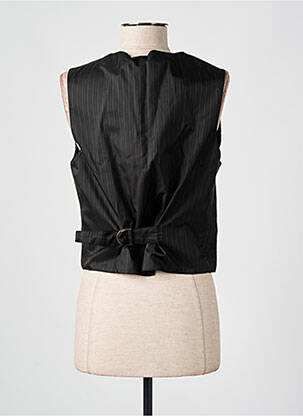 Gilet sans manche coupe droite noir SESSUN femme