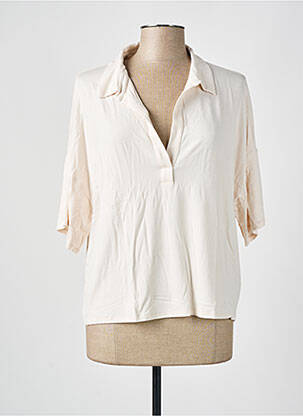 Top beige MAJESTIC FILATURES pour femme