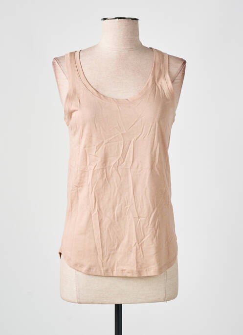 Top beige MAJESTIC FILATURES pour femme