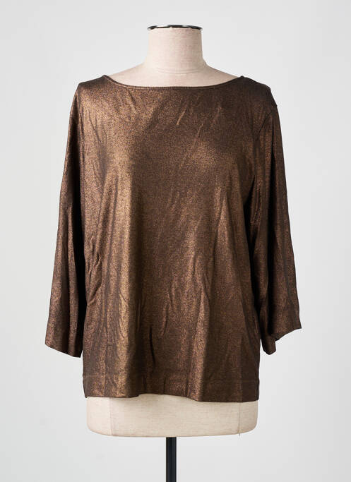 Top marron MAJESTIC FILATURES pour femme