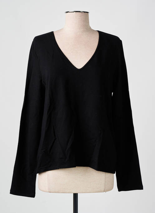 T-shirt noir MAJESTIC FILATURES pour femme