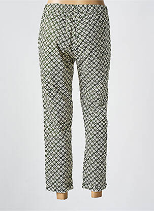 Pantalon 7/8 taille élastique vert DIEGA femme