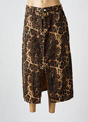 Jupe mi-longue marron FRNCH pour femme seconde vue