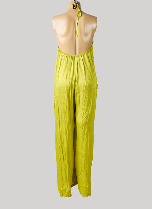 Combi-pantalon coupe fluide fines bretelles vert FRNCH femme
