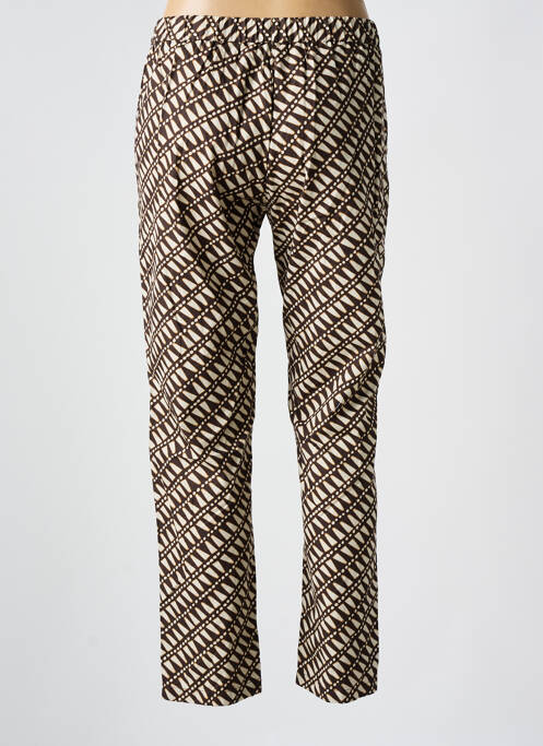 Pantalon droit marron DIEGA femme