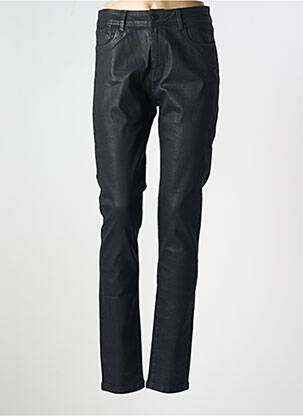 Pantalon slim tissage enduit taille normale noir GARELLA femme
