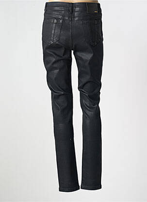 Pantalon slim tissage enduit taille normale noir GARELLA femme