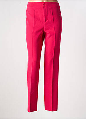Pantalon slim tissage popeline taille normale rose AN II VITO femme