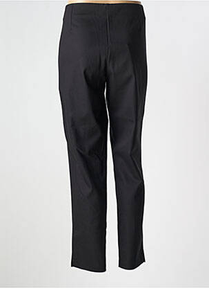 Pantalon slim tissage popeline taille normale noir BLEU BLANC ROUGE femme