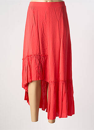 Jupe mi-longue taille normale rouge CRISTINA GAVIOLI femme
