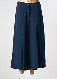 Pantalon large fermeture zippée sous rabat boutonné taille normale bleu NICE THINGS femme