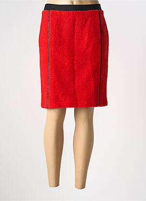Jupe mi-longue taille normale rouge GARELLA femme