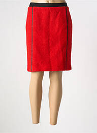 Jupe mi-longue taille normale rouge GARELLA femme