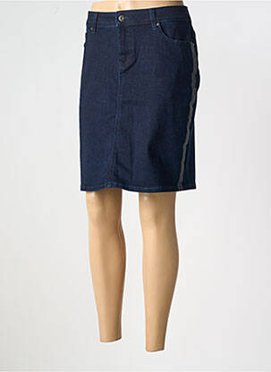 Jupe courte poches bleu MALVIN femme