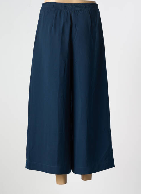 Pantalon large fermeture zippée sous rabat boutonné taille normale bleu NICE THINGS femme