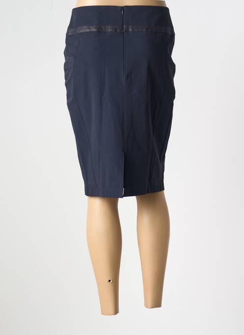 Jupe mi-longue taille normale bleu GARELLA femme