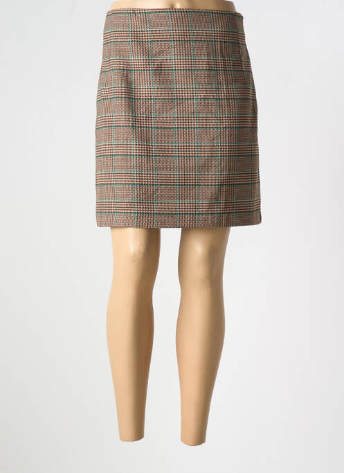 Jupe courte marron NICE THINGS pour femme