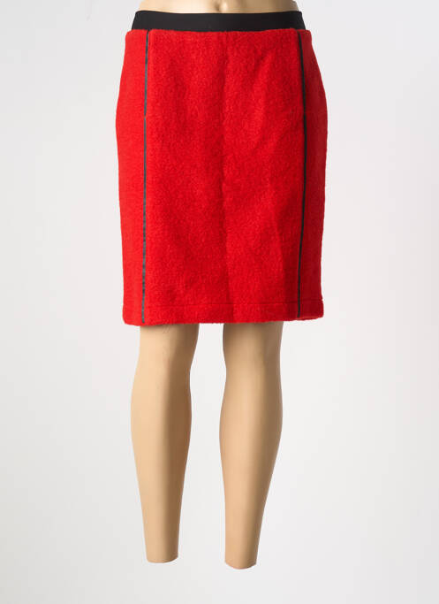 Jupe mi-longue rouge GARELLA pour femme